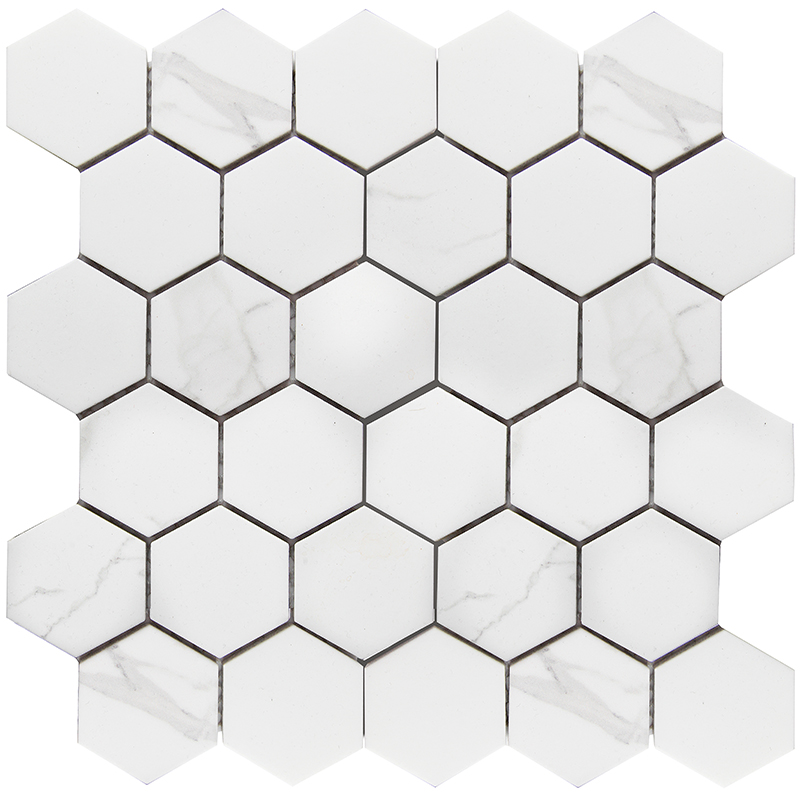 Керамическая Мозаика Starmosaic Hexagon small Carrara Matt (PMMT83017) 27,2х28,2х6