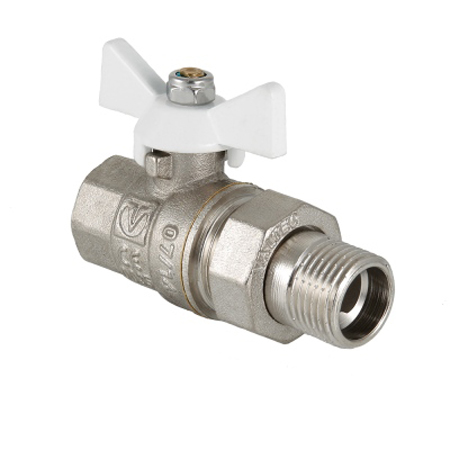 

Кран шаровой Valtec Base с накидной гайкой 1/2" (белая бабочка)