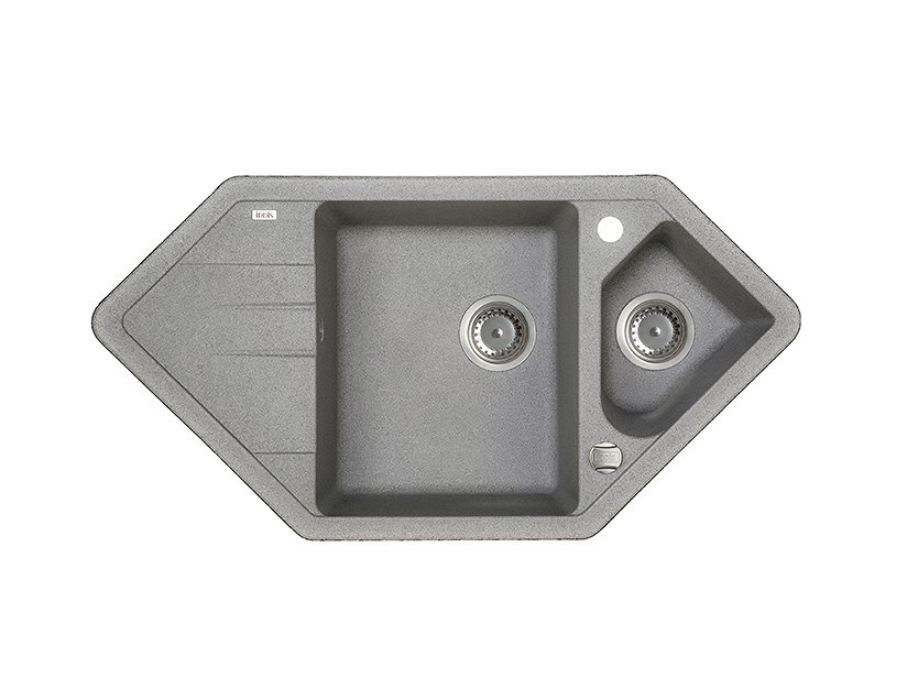 

Мойка для кухни IDDIS Vane G угловая 1 1/2 чаши 960х500 V27G965i87 серый