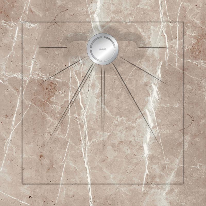 

Душевые поддоны Aquanit Luxor Light Brown Multi Circle Massive 90x90
