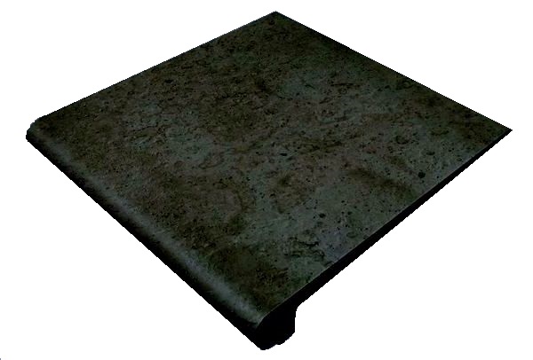 

Ступень Gres de Aragon Orion Rounded Stair-tread Antracita фронтальная 30х33