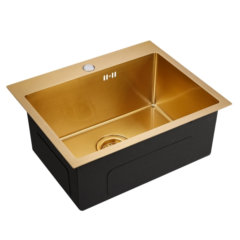 Мойка для кухни EMAR PVD золото EMB-115 PVD Nano Golden