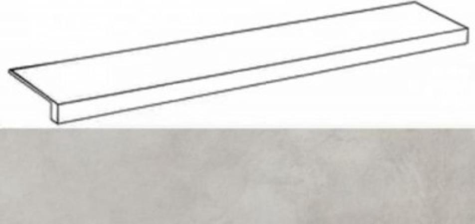 Ступень Италон Millennium Silver Scalino Front/Миллениум Сильвер (620070001298) фронтальная 33х160