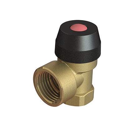 Elsen Клапан предохранительный, 1/2", 3/4", ВВ, 3 бар, латунь