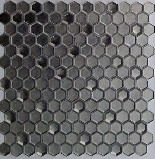 

Мозаика Caramelle Mosaic Alchimia Argento Grani Hexagon (2,3x1,3) 30x30
