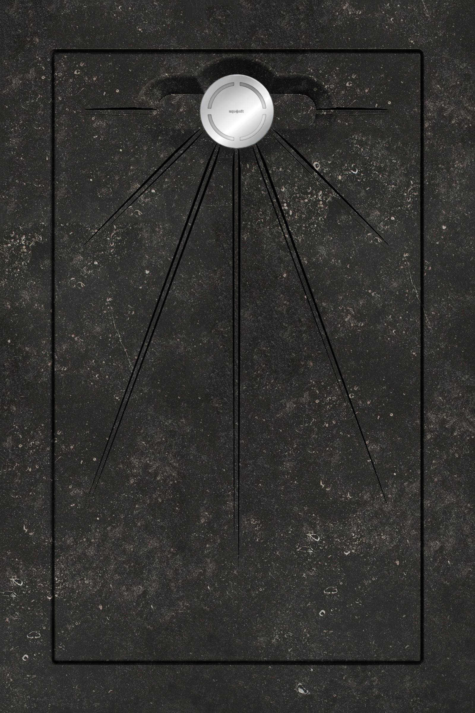 

Душевые поддоны Aquanit Belgium Stone Black Multi Circle Massive 90x135