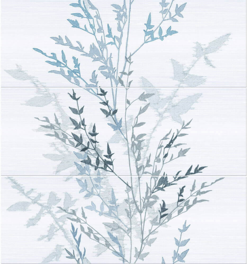 

Керамическая плитка Keraben Fresh Decor Nippon (set 3 pz) Blanco панно 70x75