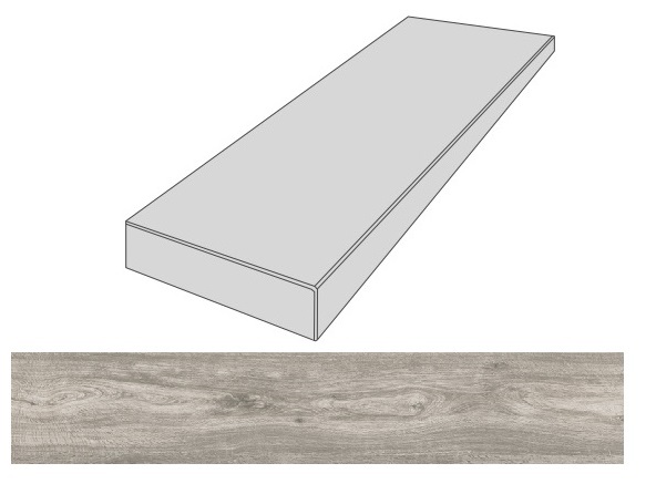 

Ступень Gardenia Orchidea Just Life 50171 Gradone Ang. SX Grigio 100х4х32