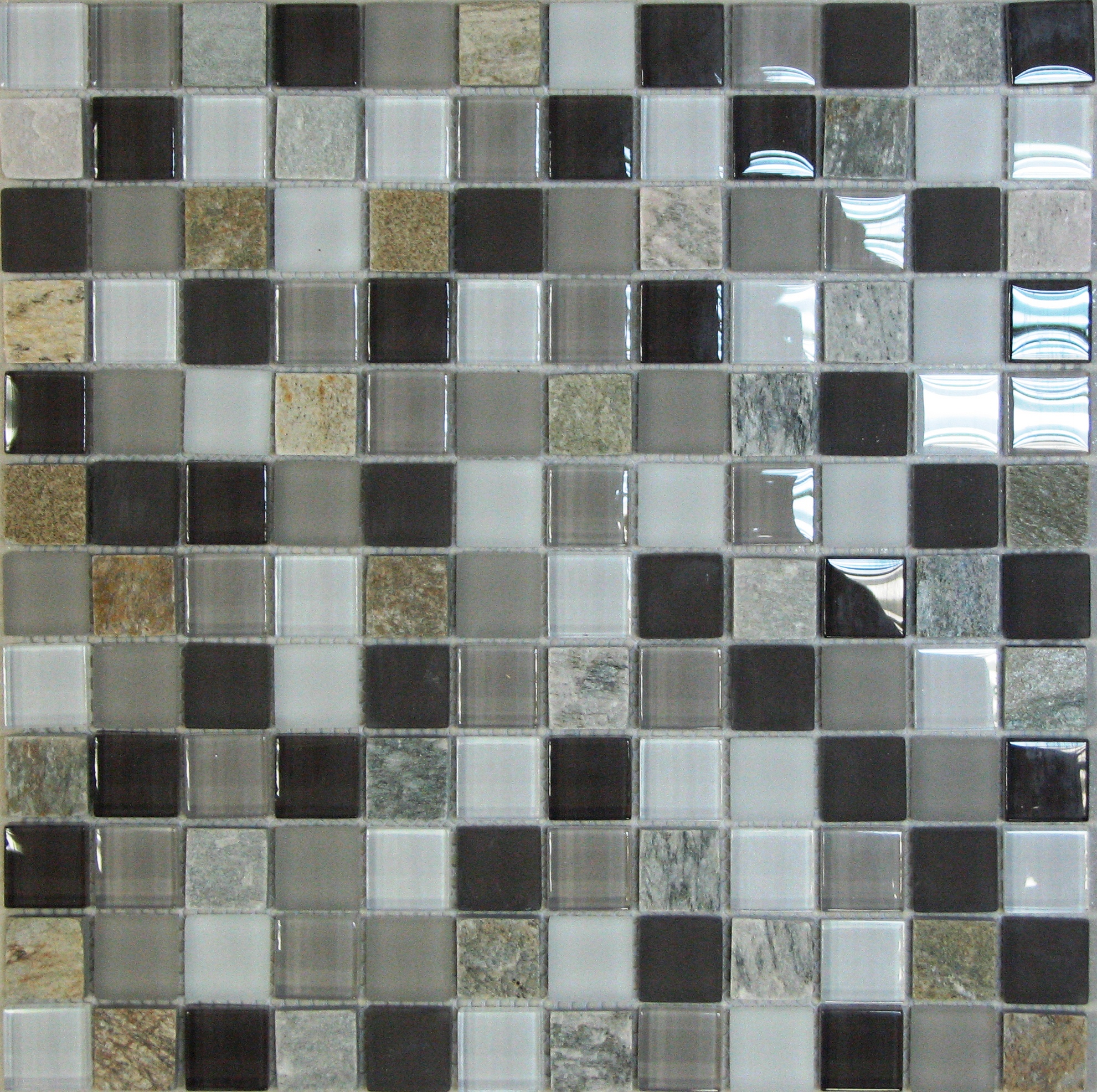 

Стеклянная Мозаика с камнем Bonaparte Style time-23 (23x23x8) 30x30