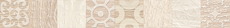 

Керамическая плитка Ceramica Classic Platan Бордюр бежевый 46-03-11-429 4,7х40