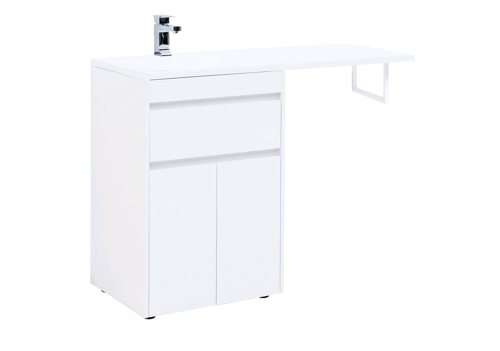 

Тумба с раковиной Aquanet Токио 120 L 00237745+00235499 белый