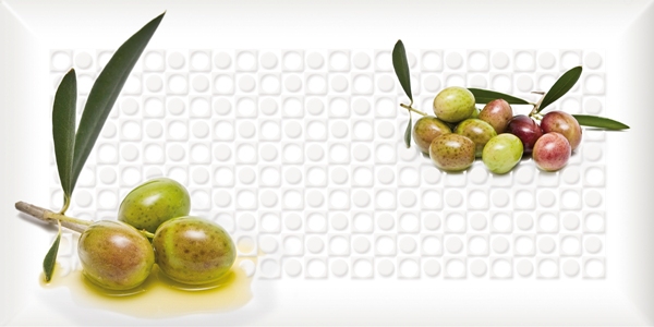 

Керамическая плитка Absolut Keramika Monocolor Decor Olives 05 С Декор 10x20