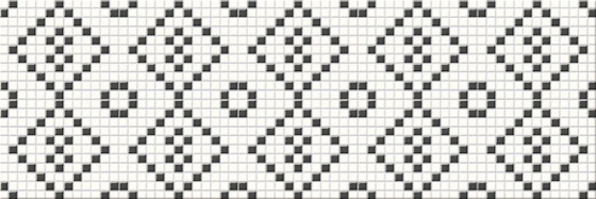 

Керамическая плитка Mei Pret a Porte Black&White Mosaic (O-PRP-WIU441-16) Мозаика 25x75