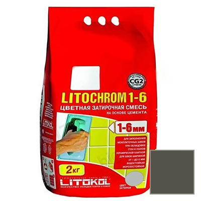 

Затирка Litokol цементная Litochrom 1-6 C.470 Черный 2кг