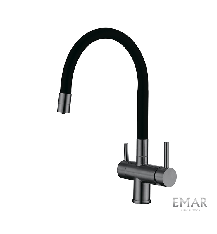 Смеситель для кухни EMAR Dark ЕС - 3015 PVD Dark