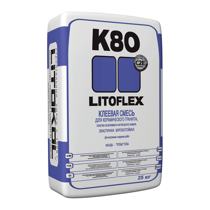 

Клей Litokol Litoflex K80 серый 25кг