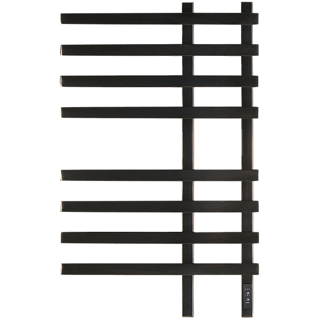 Электрический полотенцесушитель Stout Soul Quadro 800x500 Оружейная сталь