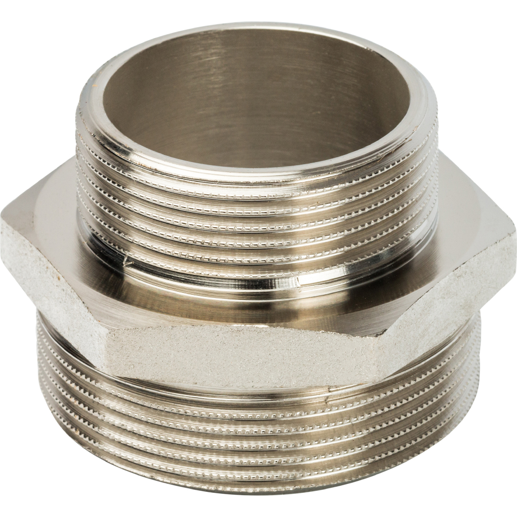 

STOUT Ниппель переходной НН 2" x 1 1/2" никелированный