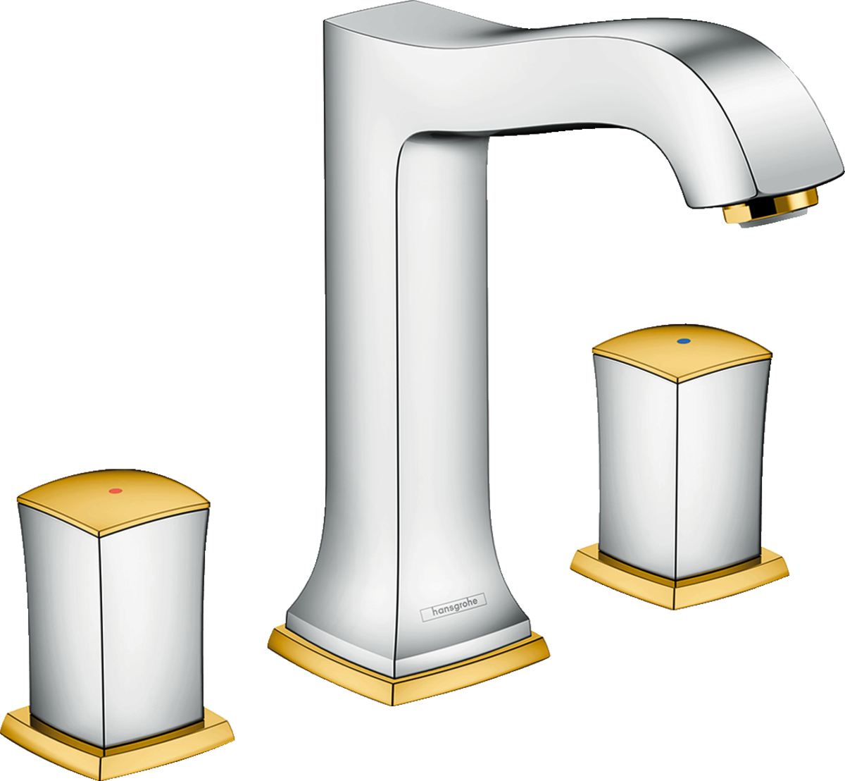 

Смеситель для раковины Hansgrohe Metropol Classic 160 на 3 отверстия, со сливным гарнитуром 31305090