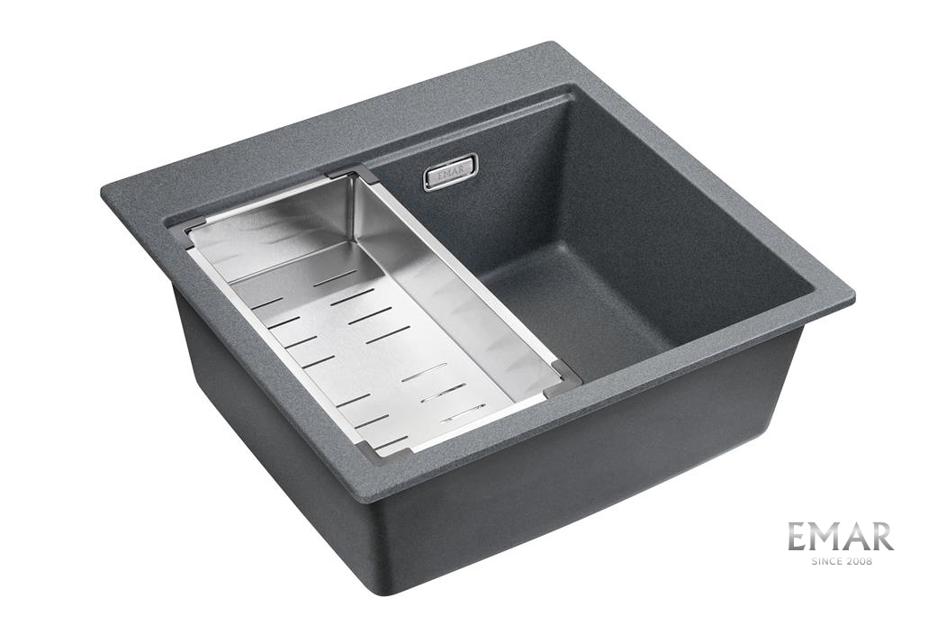 Мойка для кухни EMAR Quartz антрацит EMQ-1520.Q Антрацит