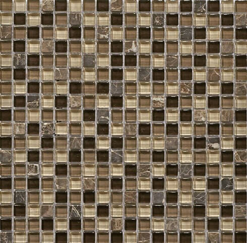 

Мозаика стеклянная с камнем Q-Stones QSG-035-15/8 30,5х30,5