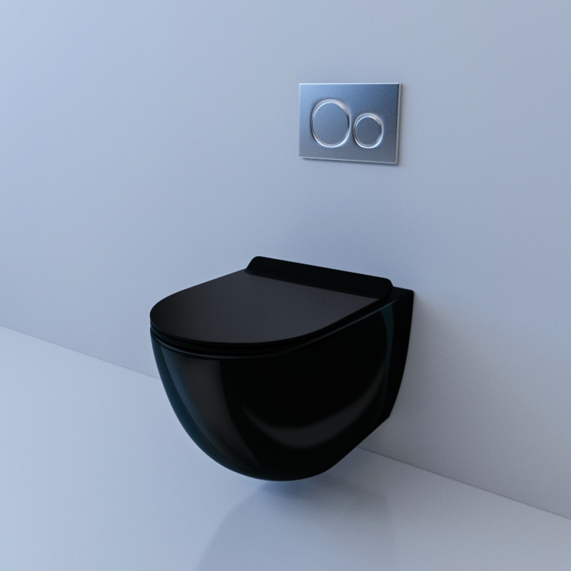 

Унитаз подвесной ESBANO с сиденьем Microlift GARCIA (Black)