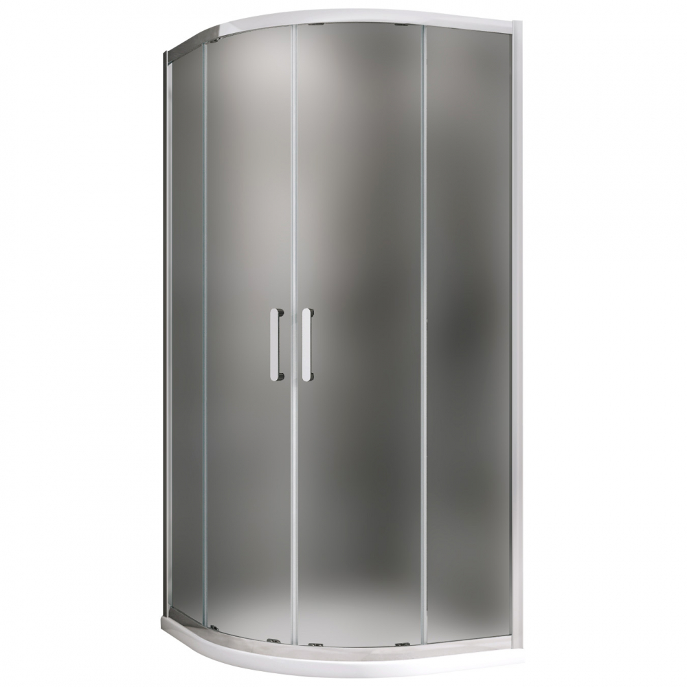 Душевой уголок ABBER Schwarzer Diamant 1950x1000x1000 (матовое стекло) хром AG01100M