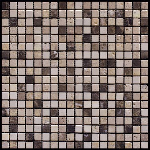 

Мраморная мозаика Natural Mix MT-88-15T (Modena Emperador MIX) (1,5х1,5) 30,5х30,5