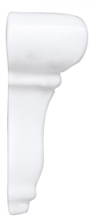 

Керамическая плитка Adex Studio ADST5110 Angulo Exterior Cornisa Snow Cap угловой элемент 2,7x7,5
