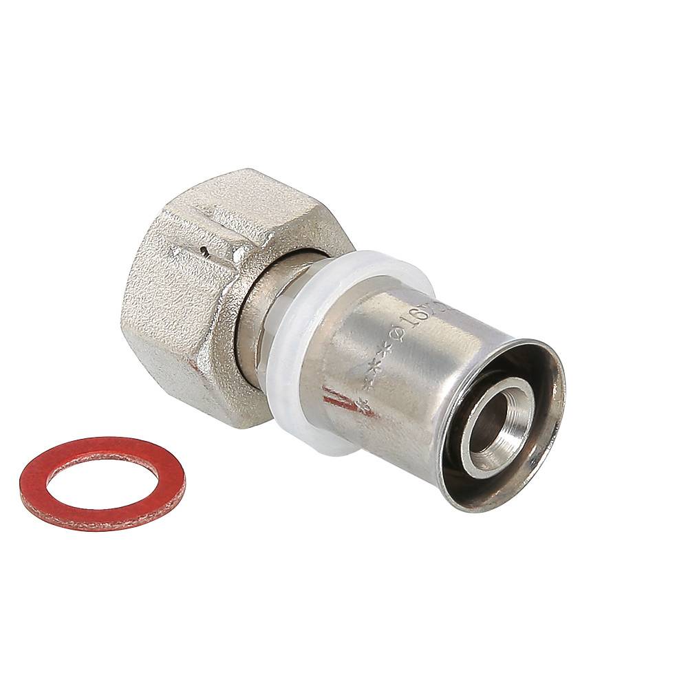 Фитинг обжимной с накидной гайкой Valtec 20 х 1/2"