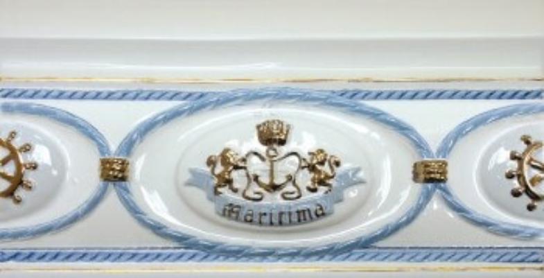 

Керамическая плитка Maritima Rumbo Cenefa Aire СБ049 бордюр 15х30