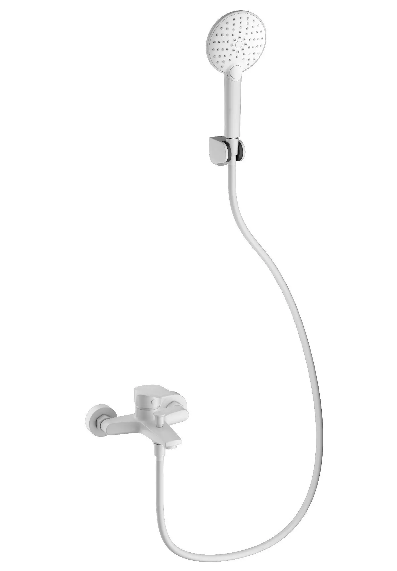 Смеситель для ванны и душа WONZON & WOGHAND Белый WW-A30891-MW