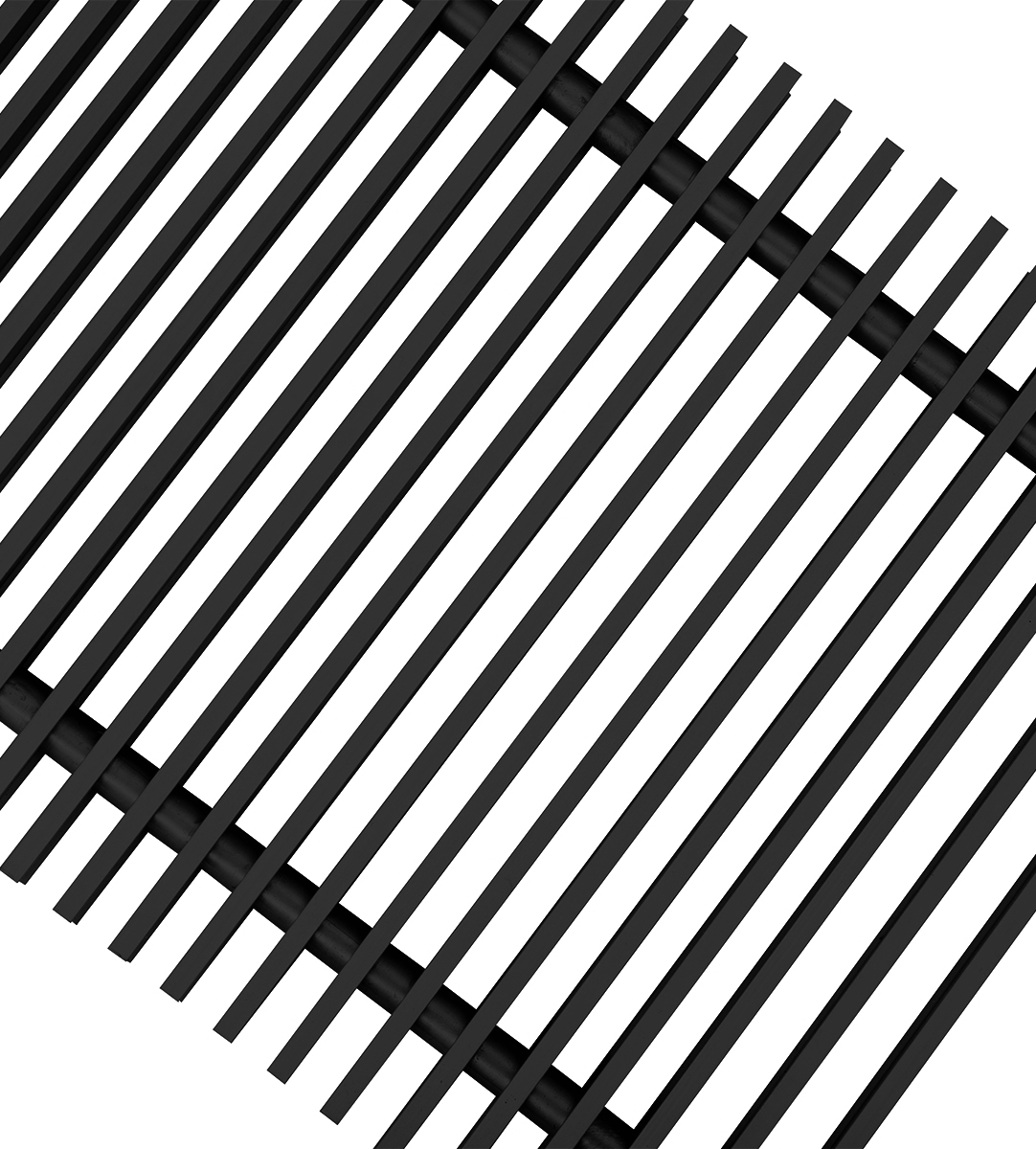 

Декоративная решетка Techno 370х2800/С Алюминиевая Черная RAL 9005