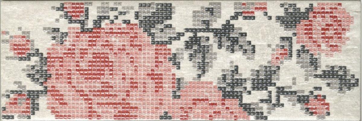 

Керамическая плитка Serenissima Docklands Inserto Flowers White S/1 Декор 8,6x26