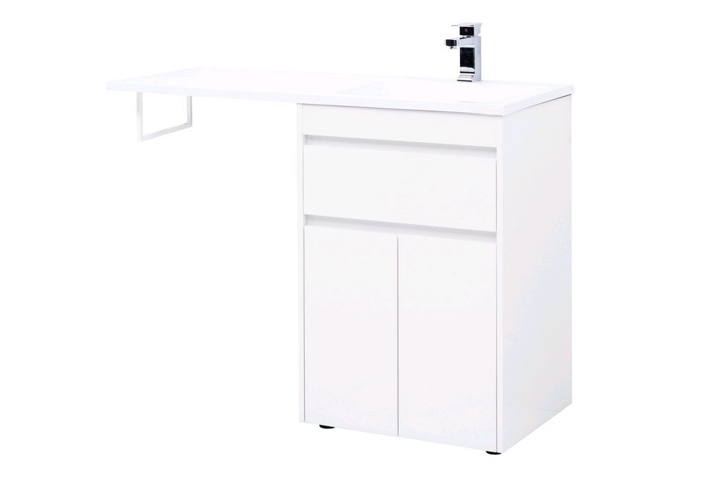 

Тумба с раковиной Aquanet Токио 120 R 00237745+00235500 белый