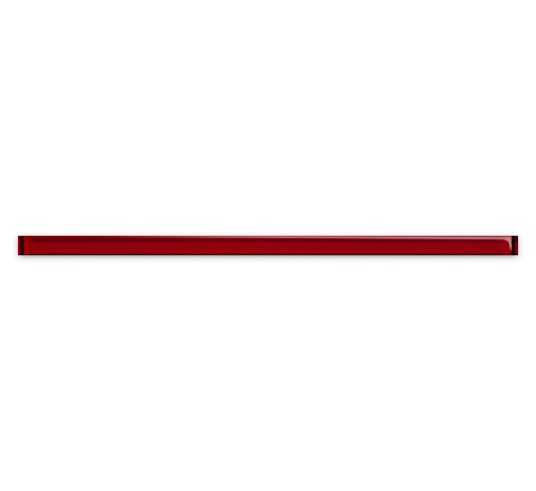 

Керамическая плитка Mei Universal Glass Спецэлемент стеклянный красный 3x75 (UG1U411)