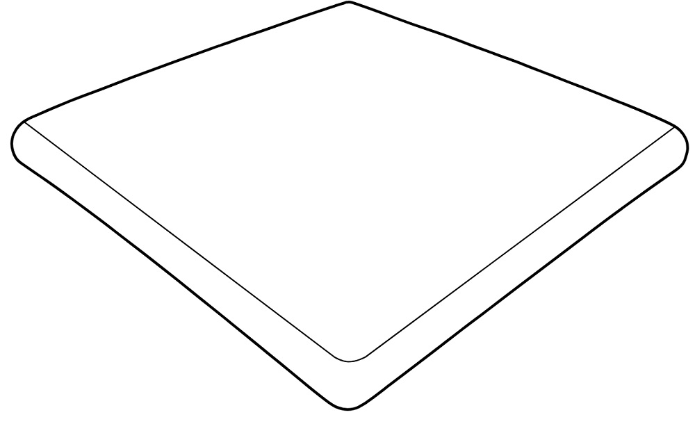 Ступень Gres de Aragon Petra Anti-Slip Round. Gris угловая 33x33