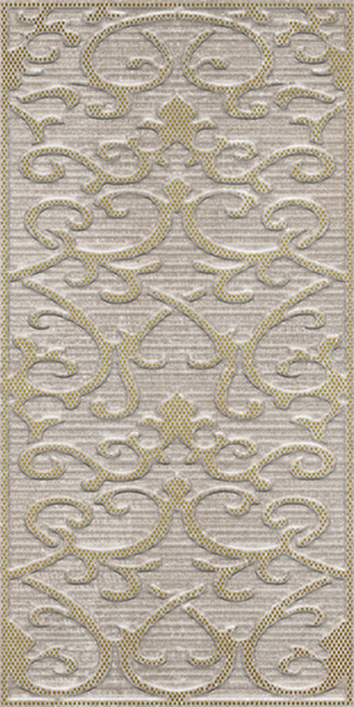 

Керамическая плитка Vitra Deja Vu K941980 Gold Noche Декор Damask 30x60