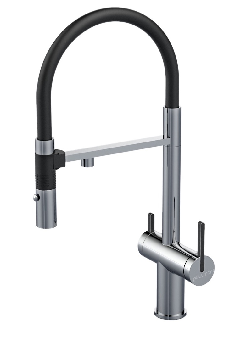 Смеситель для кухни Paulmark Gravity никель Gr213888-BS
