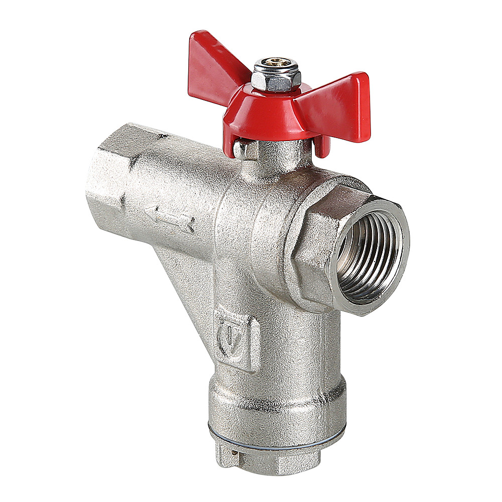 Valtec Кран шаровой со встроенным прямым фильтром 1/2"