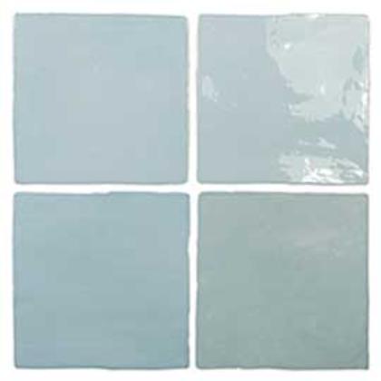 Керамическая плитка DNA Tiles Flash Light Blue настенная 13x13