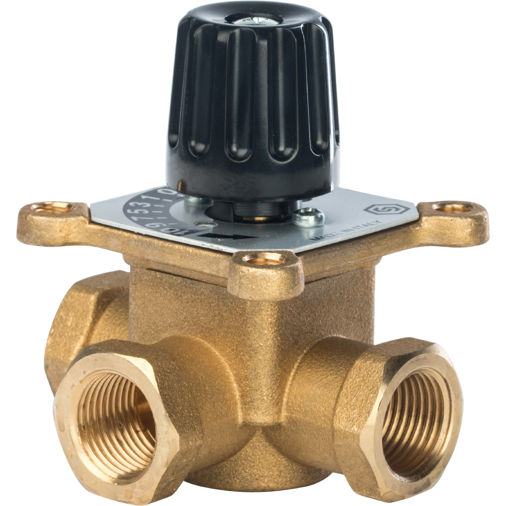 

STOUT 3-х ходовой смесительный клапан 3/4″ KVs 6 м3/ч