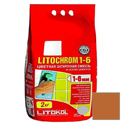 

Затирка Litokol цементная Litochrom 1-6 C.510 Охра 2кг