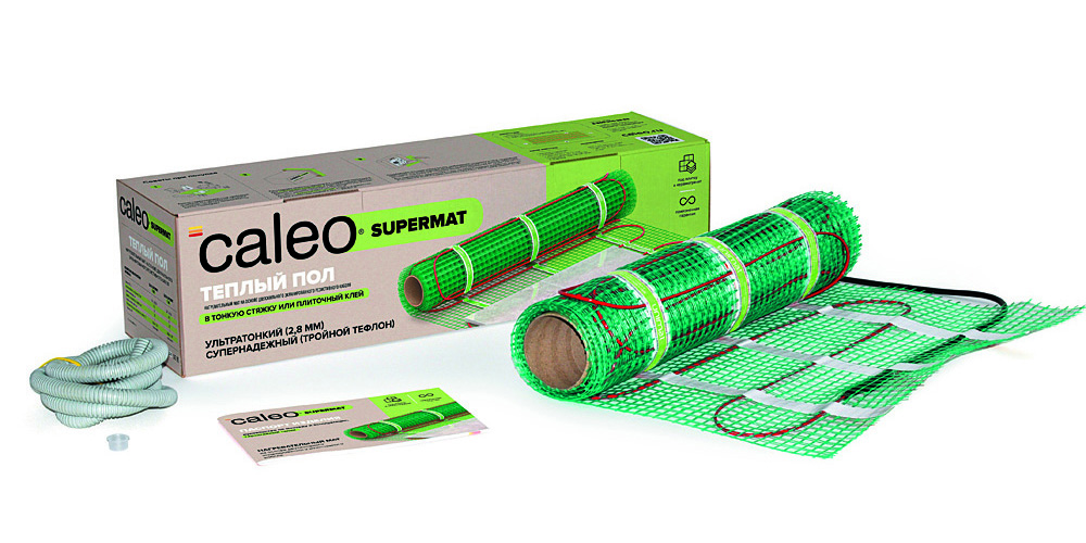 

Нагревательный мат CALEO SUPERMAT 130-0,5-10 кв.м