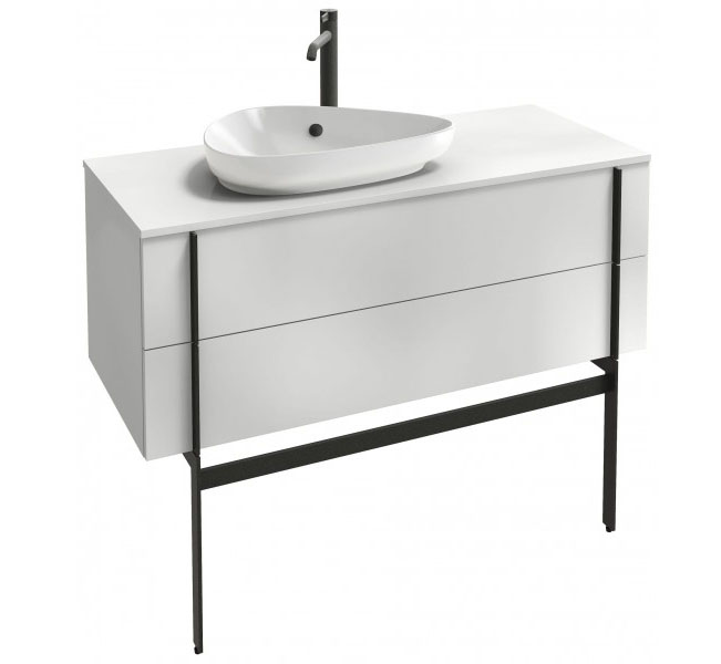 

Тумба под раковину Jacob Delafon Nouvelle Vague 100 подвесная белый блестящий лак EB3040-G1C