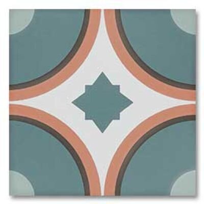 Керамогранит DNA Tiles Sync Circle Blue 15x15
