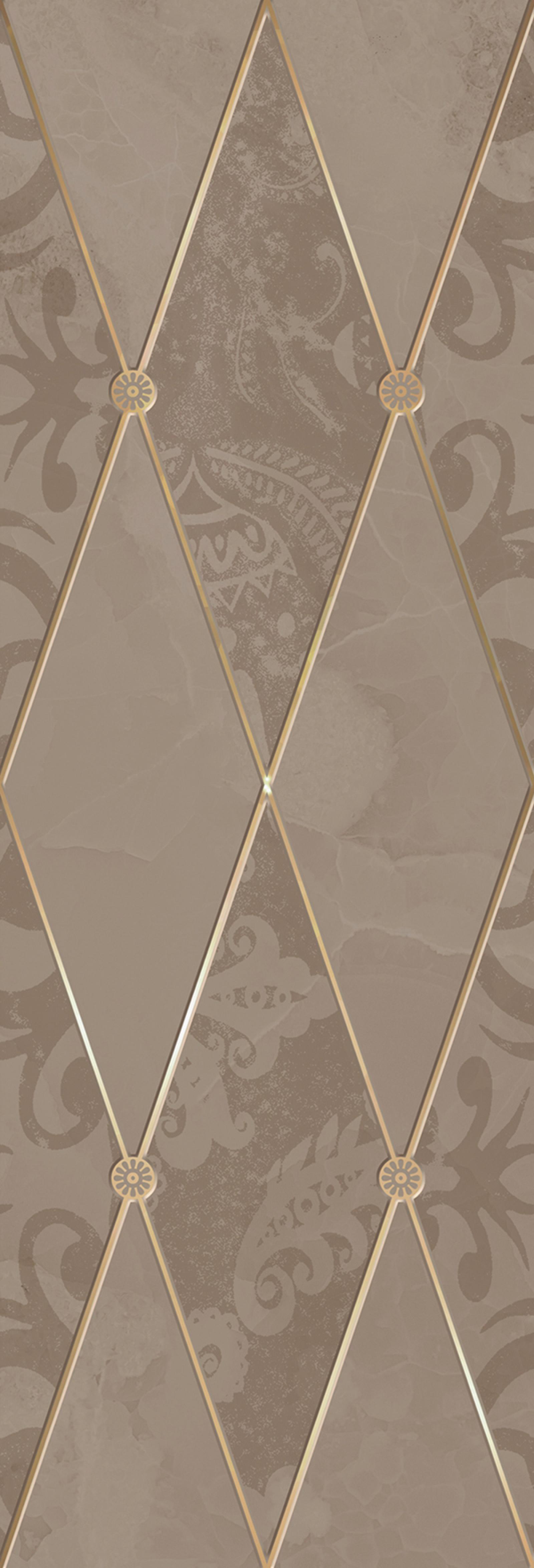 

Керамическая плитка Delacora Vardo Alteria Cacao DW15ALT21 декор 25x75