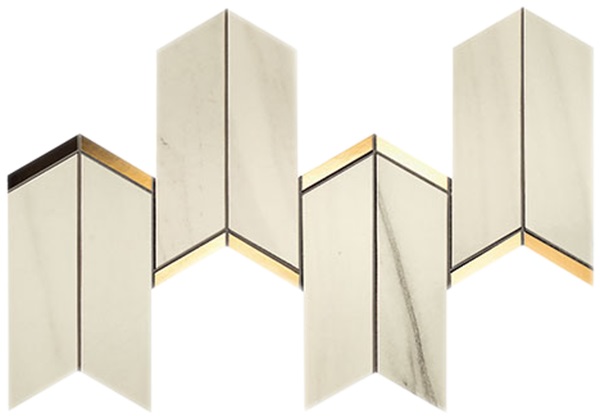 

Керамическая плитка Atlas Concorde Marvel Dream (+31349) Chevron Bianco Fantastico мозаика 17x41,4
