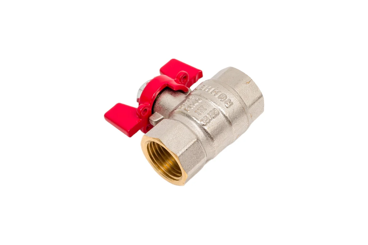 Rommer шаровой кран 1/2" ВН/ВН, ручка бабочка RBV-0003-0110215