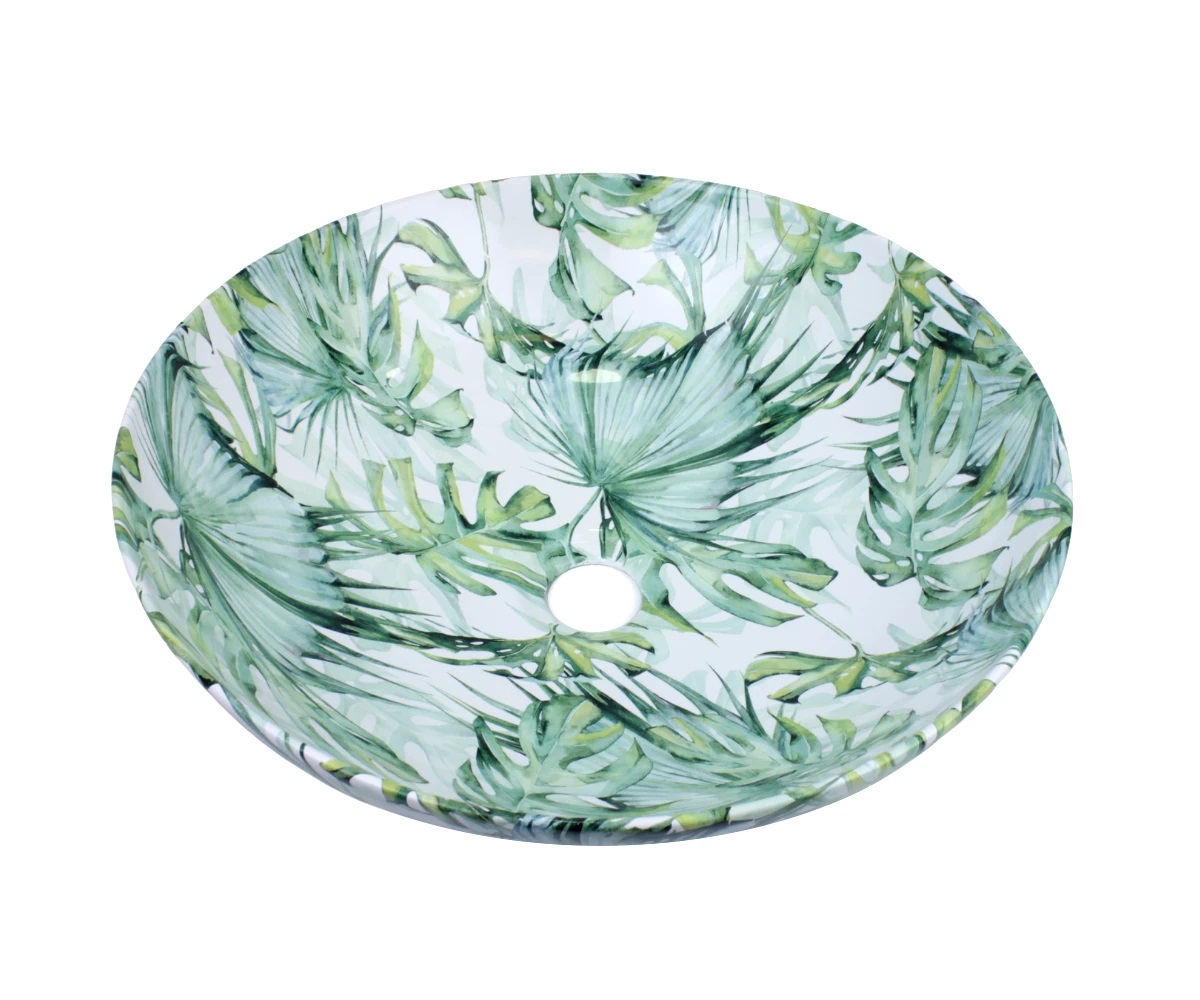Раковина Bronze de Luxe Flora 45 с рисунком 3008